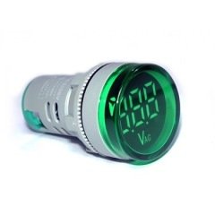 Led Göstergeli Voltmetre 22mm