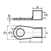 DIN 46234 Tip Yuvarlak ( Kaynaklı ) Tip Kablo Pabuçları